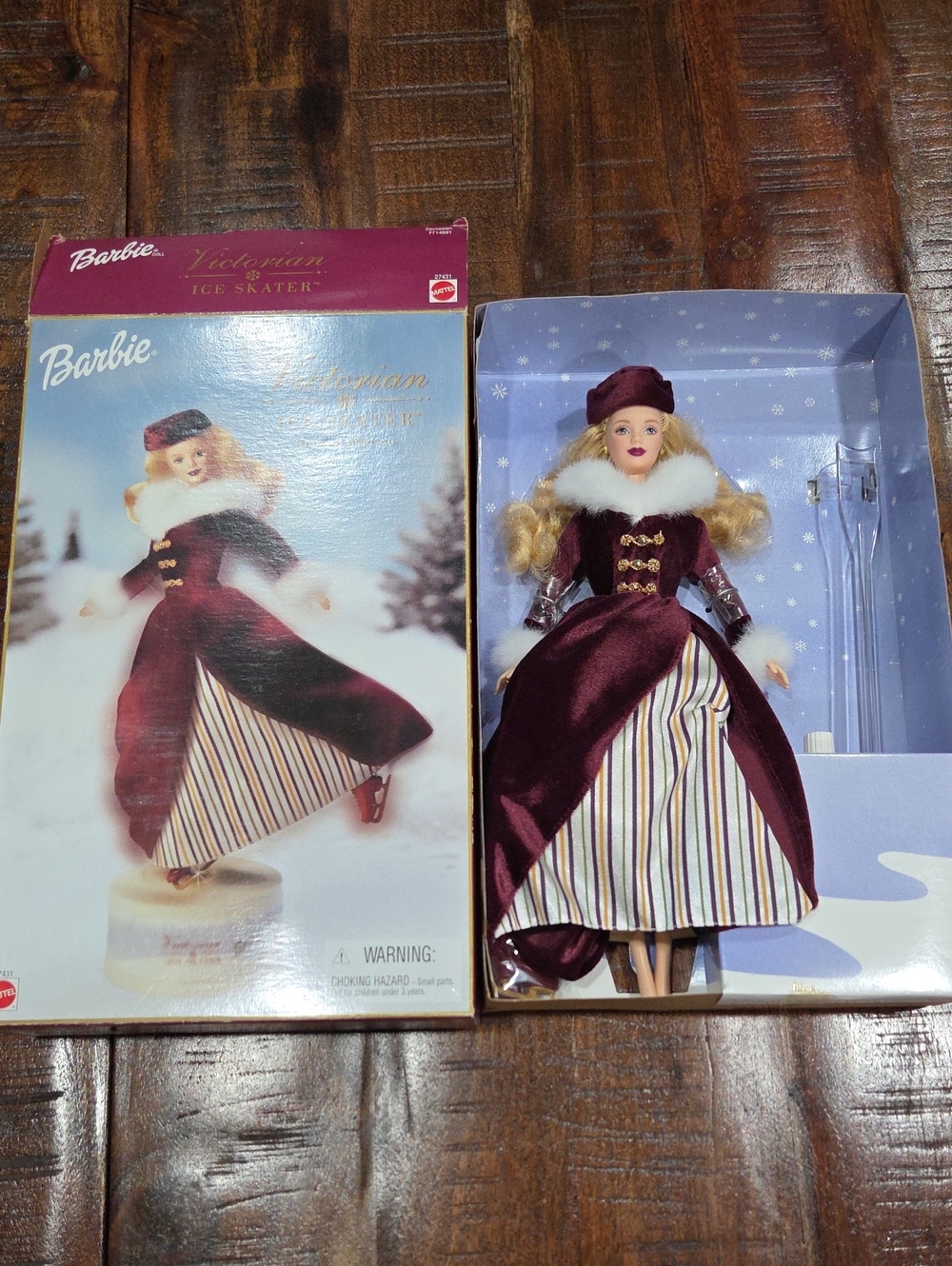 Victorian Ice Skater Barbie NIB